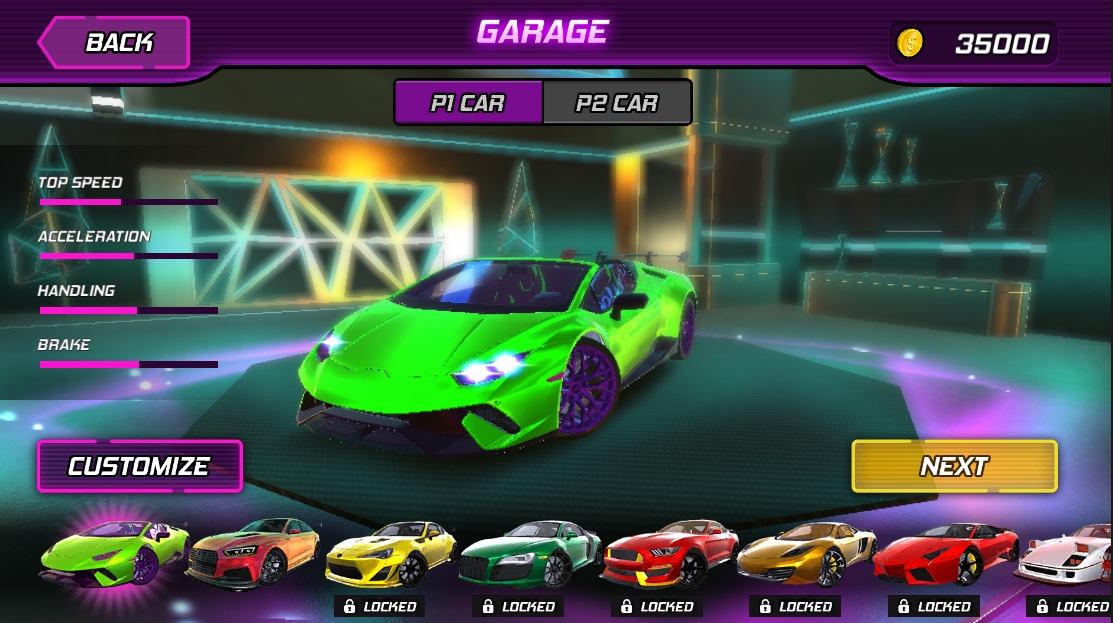 Night City Racing Gameplay Screenshot 2